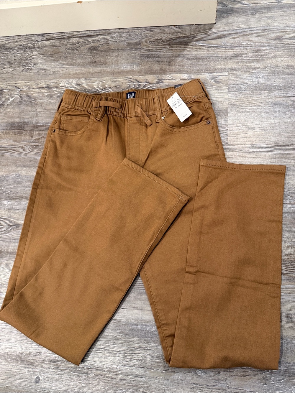 🆕 GAP kids Straight-L tan pants 14/16 xxl